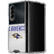 NFL Baltimore Ravens White Striped Galaxy Z Fold4 5G Clear Case