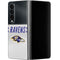 NFL Baltimore Ravens White Striped Galaxy Z Fold4 5G Skin