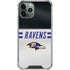 NFL Baltimore Ravens White Striped iPhone 11 Pro Max Clear Case