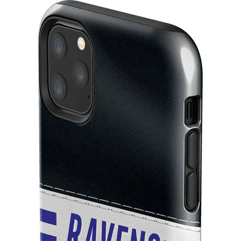 NFL Baltimore Ravens White Striped iPhone 11 Pro Max Impact Case