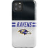 NFL Baltimore Ravens White Striped iPhone 11 Pro Max Impact Case