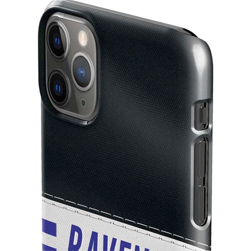 NFL Baltimore Ravens White Striped iPhone 11 Pro Max Lite Case
