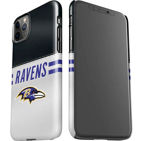 NFL Baltimore Ravens White Striped iPhone 11 Pro Max Lite Case