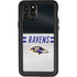NFL Baltimore Ravens White Striped iPhone 11 Pro Waterproof Case