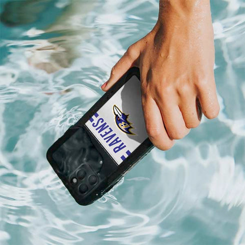 NFL Baltimore Ravens White Striped iPhone 11 Pro Waterproof Case