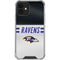 NFL Baltimore Ravens White Striped iPhone 12 Clear Case