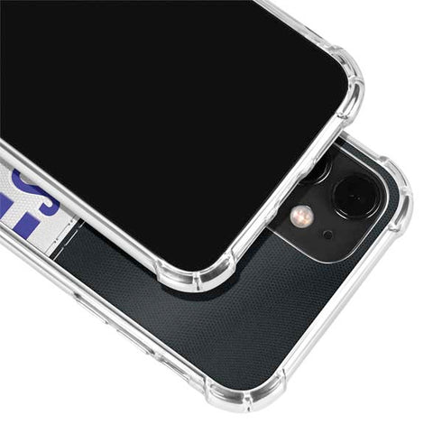 NFL Baltimore Ravens White Striped iPhone 12 Clear Case