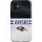 NFL Baltimore Ravens White Striped iPhone 12 Impact Case
