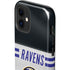 NFL Baltimore Ravens White Striped iPhone 12 Impact Case