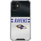 NFL Baltimore Ravens White Striped iPhone 12 Mini Clear Case