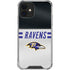 NFL Baltimore Ravens White Striped iPhone 12 Mini Clear Case