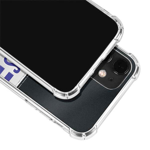 NFL Baltimore Ravens White Striped iPhone 12 Mini Clear Case