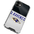 NFL Baltimore Ravens White Striped iPhone 12 Mini Clear Case