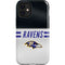 NFL Baltimore Ravens White Striped iPhone 12 Mini Impact Case