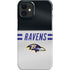 NFL Baltimore Ravens White Striped iPhone 12 Mini Lite Case