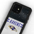 NFL Baltimore Ravens White Striped iPhone 12 Mini Waterproof Case