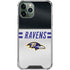 NFL Baltimore Ravens White Striped iPhone 12 Pro Clear Case