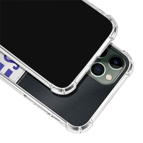NFL Baltimore Ravens White Striped iPhone 12 Pro Clear Case