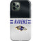 NFL Baltimore Ravens White Striped iPhone 12 Pro Impact Case
