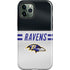 NFL Baltimore Ravens White Striped iPhone 12 Pro Impact Case