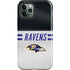 NFL Baltimore Ravens White Striped iPhone 12 Pro Max Impact Case