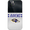 NFL Baltimore Ravens White Striped iPhone 12 Pro Max Skin