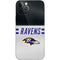NFL Baltimore Ravens White Striped iPhone 12 Pro Skin