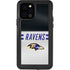 NFL Baltimore Ravens White Striped iPhone 12 Pro Waterproof Case