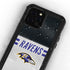 NFL Baltimore Ravens White Striped iPhone 12 Pro Waterproof Case