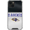 NFL Baltimore Ravens White Striped iPhone 13 Clear Case