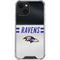 NFL Baltimore Ravens White Striped iPhone 13 Mini Clear Case