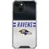 NFL Baltimore Ravens White Striped iPhone 13 Mini Clear Case