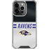 NFL Baltimore Ravens White Striped iPhone 13 Pro Clear Case