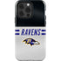 NFL Baltimore Ravens White Striped iPhone 13 Pro Impact Case