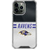 NFL Baltimore Ravens White Striped iPhone 13 Pro Max Clear Case