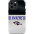 NFL Baltimore Ravens White Striped iPhone 13 Pro Max Impact Case