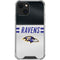 NFL Baltimore Ravens White Striped iPhone 14 Clear Case