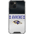 NFL Baltimore Ravens White Striped iPhone 14 Clear Case