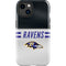 NFL Baltimore Ravens White Striped iPhone 15 Plus Impact Case