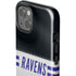 NFL Baltimore Ravens White Striped iPhone 15 Plus Impact Case
