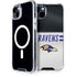 NFL Baltimore Ravens White Striped iPhone 14 Plus MagSafe Case
