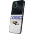 NFL Baltimore Ravens White Striped iPhone 15 Plus Skin