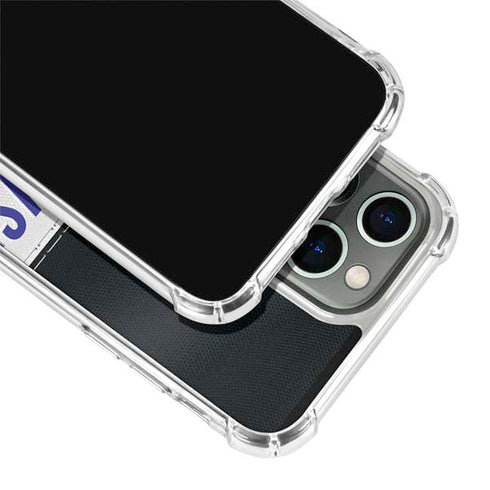 NFL Baltimore Ravens White Striped iPhone 15 Pro Clear Case