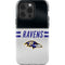 NFL Baltimore Ravens White Striped iPhone 14 Pro Impact Case