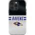 NFL Baltimore Ravens White Striped iPhone 14 Pro Impact Case
