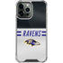 NFL Baltimore Ravens White Striped iPhone 15 Pro Max Clear Case