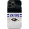 NFL Baltimore Ravens White Striped iPhone 15 Pro Max Impact Case