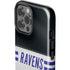 NFL Baltimore Ravens White Striped iPhone 15 Pro Max Impact Case