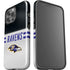 NFL Baltimore Ravens White Striped iPhone 15 Pro Max Impact Case