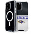 NFL Baltimore Ravens White Striped iPhone 14 Pro Max MagSafe Case